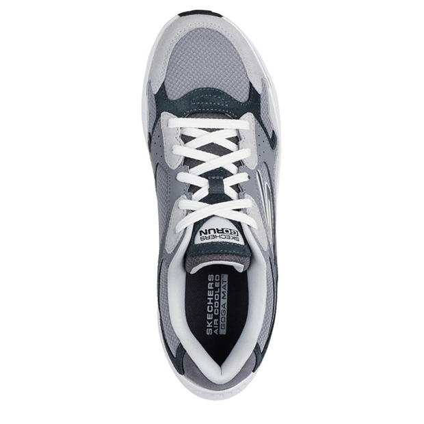 Grey Leather - Skechers - GO RUN Consistent 2.0 - Retro Runner Mens Trainers