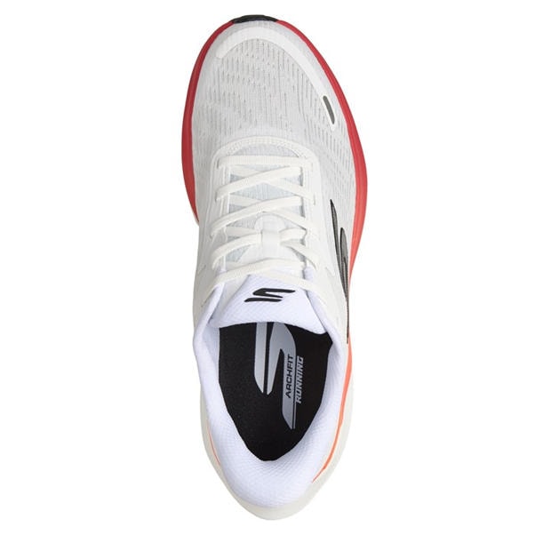 White/Orange - Skechers - AERO Pulse Running Trainers Mens