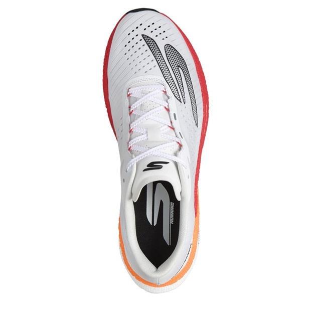 White/Orange - Skechers - AERO Razor Running Shoes Mens