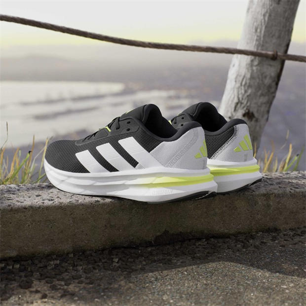 Black/Wht/Lime - adidas - Galaxy 7 Running Shoes Mens