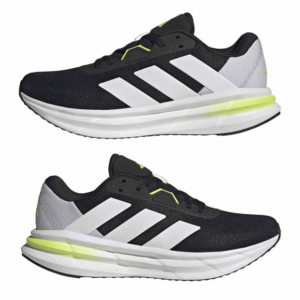 Black/Wht/Lime - adidas - Galaxy 7 Running Shoes Mens