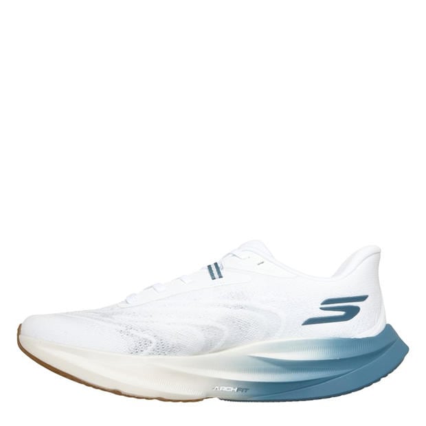 White/Blue - Skechers - AERO Spark Running Shoes Mens