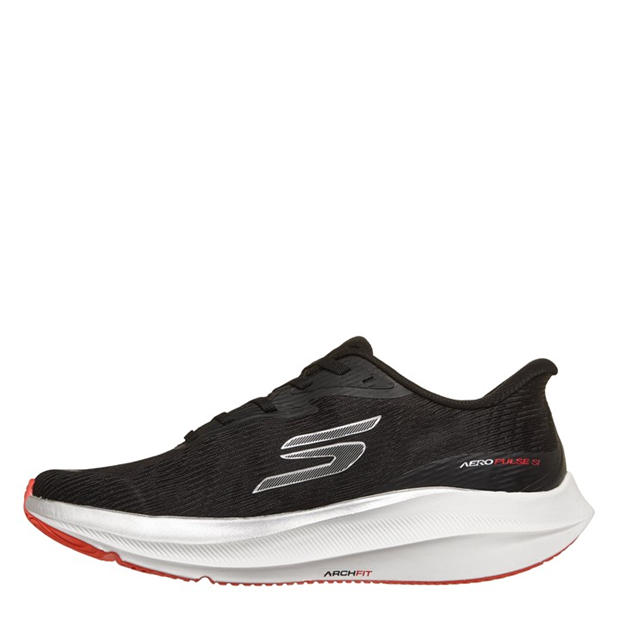 Black - Skechers - AERO Pulse Running Shoes Mens