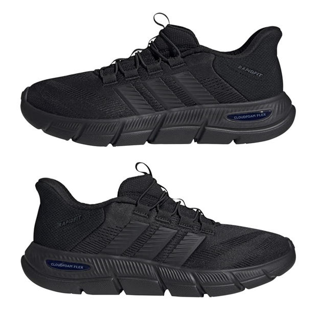 Black/Wht/Crbn - adidas - Cloudfoam Flex Rapid Fit Mens Trainers