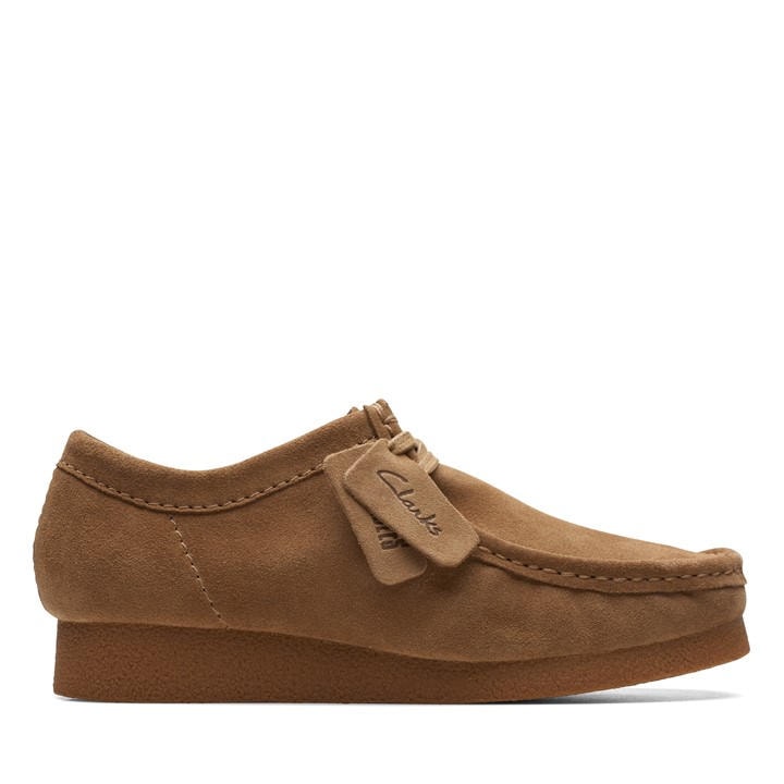 Clarks Men's Beige Wallabee Moc Toe Formal Shoes in Size 11, Sports Direct