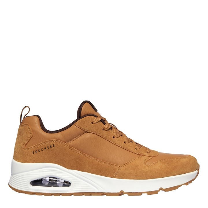 Skechers Men's Brown Uno Stacre Trainers in Size 7, Sports Direct