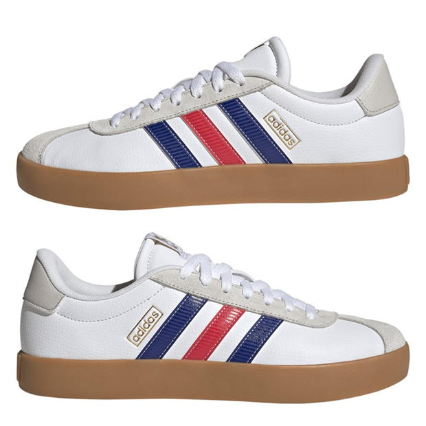 Wht/Blue/Red - adidas - VL Court 3.0 Shoes Mens
