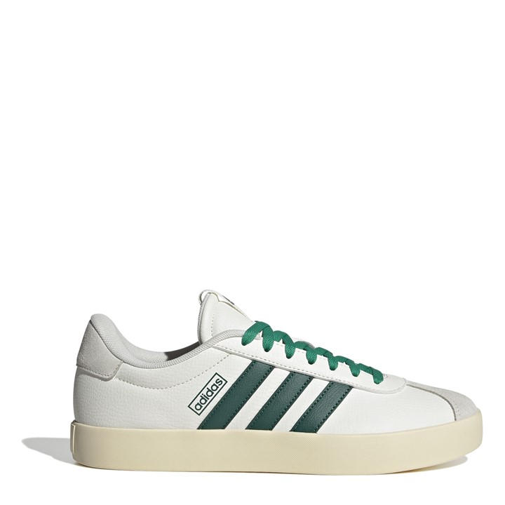 Adidas Men's White Vl Court 3.0 Shoes in Size 10, Sports Direct