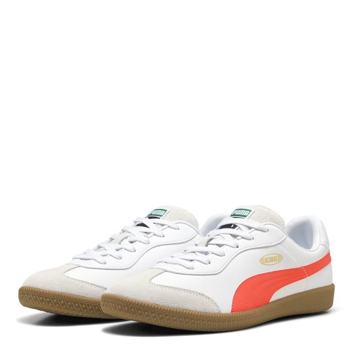 Puma Men's White King 21 It Low-Top Trainers in Size 11, Sports Direct