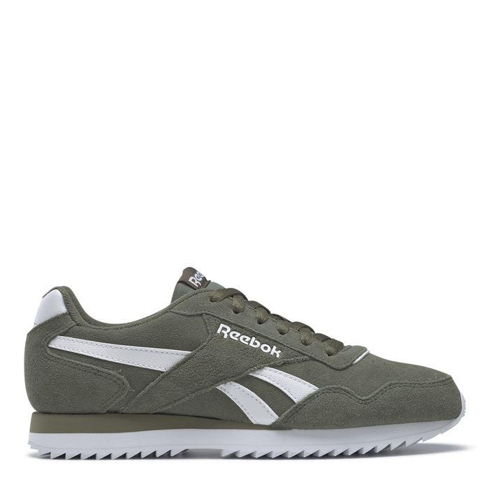 Reebok Men's Green Glide Ripple Suede Trainers in Size 7, Sports Direct