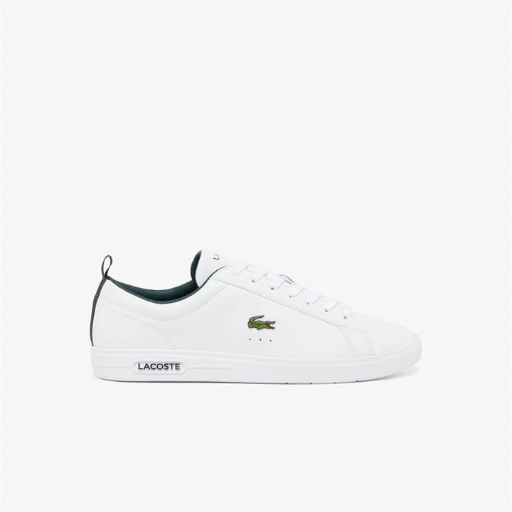 Lacoste Men's White Court Base Low-Top Trainers in Size 8.5, Sports Direct