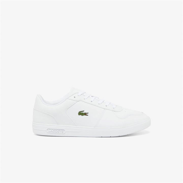 Lacoste Men's White Low-Top Trainers in Size 9, Sports Direct