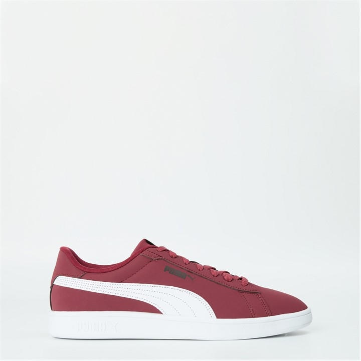 Puma Men's Red Smash 3.0 Buck Low-Top Trainers in Size 8, Sports Direct