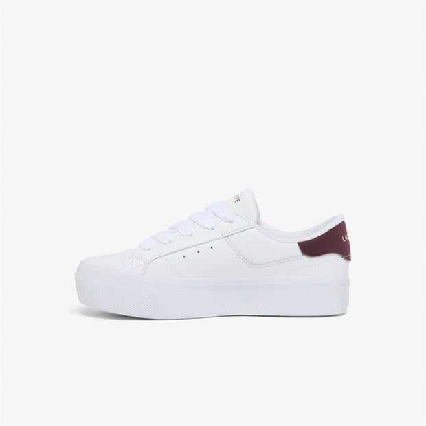 Wht/Burg - Lacoste - Ziane Platform Trainers