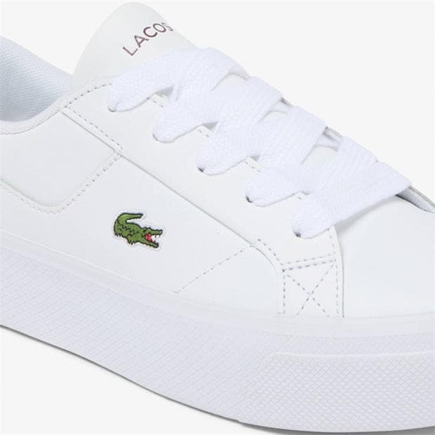 Wht/Burg - Lacoste - Ziane Platform Trainers