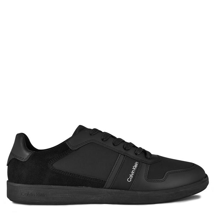 Calvin Klein Men's Black Lace Up Mix Trainers in Size 8, Sports Direct