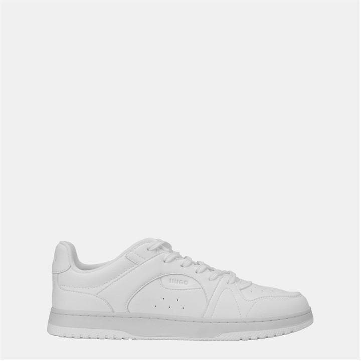 Hugo Men's White Logo Trainers in Size 9, Sports Direct