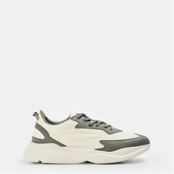 Hugo Men's White Leon Runners in Size 8, Sports Direct