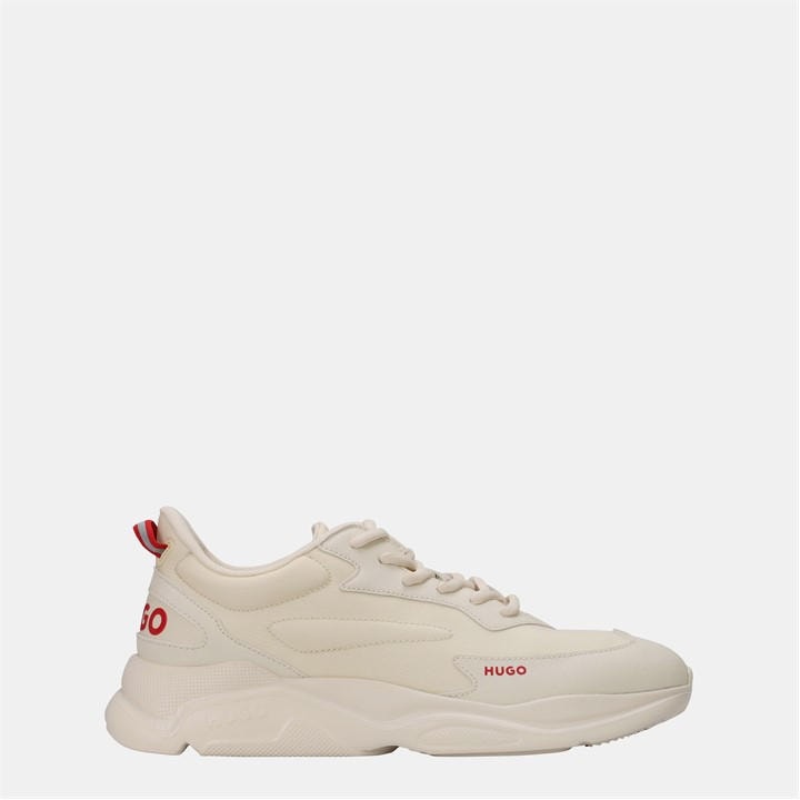 Hugo Men's Beige Leon Runners in Size 7, Sports Direct