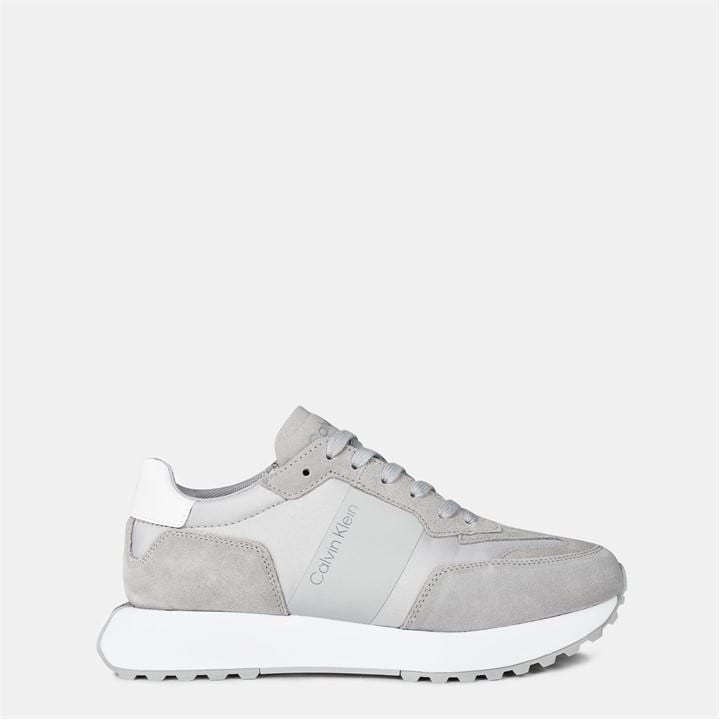 Calvin Klein Men's Grey Suede Trainers in Size 11, Sports Direct