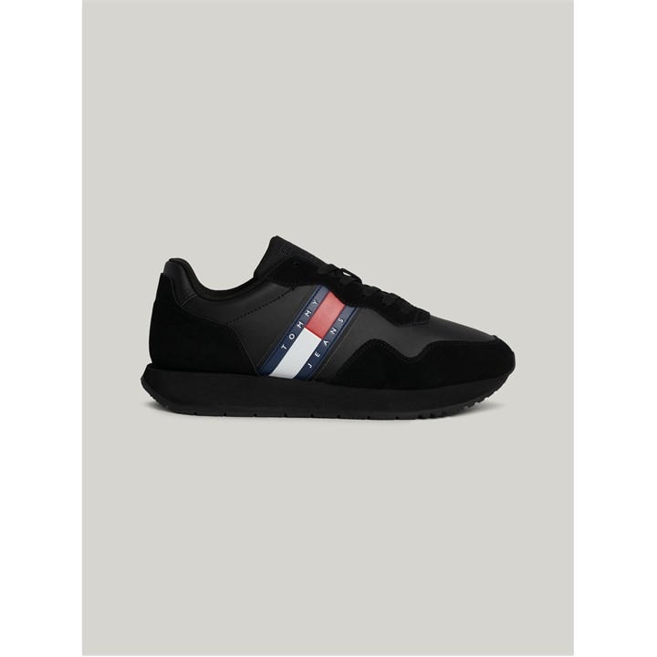 Tommy Jeans Men's Black Modern Runner Low Top Trainers in Size 11, Sports Direct