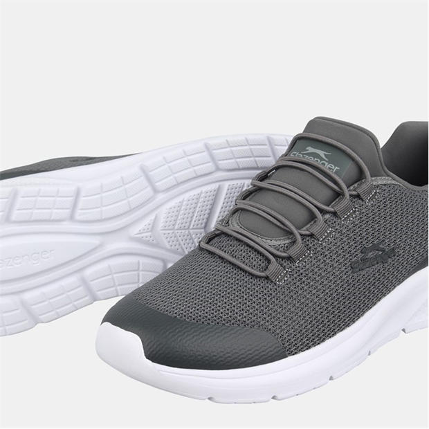 Grey/White - Slazenger - Slip On Rotate Mens Shoes
