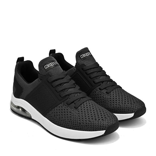 Grey/White - Kappa - Affi Mens Air Bubble Knitted Trainers