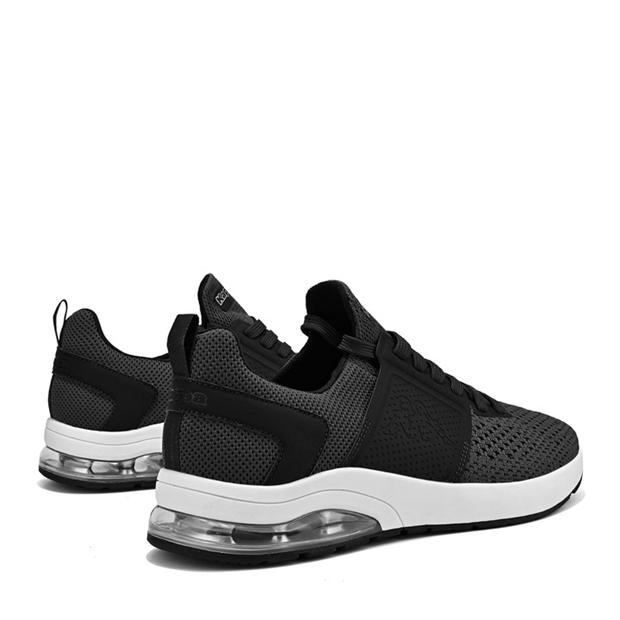 Grey/White - Kappa - Affi Mens Air Bubble Knitted Trainers