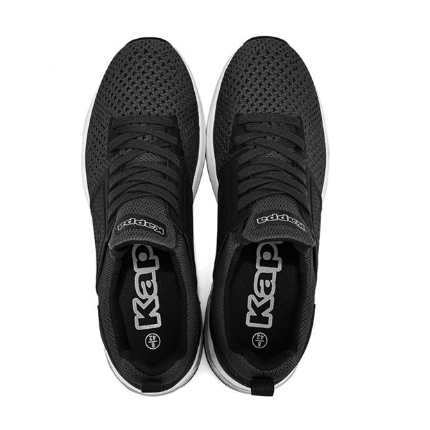 Grey/White - Kappa - Affi Mens Air Bubble Knitted Trainers