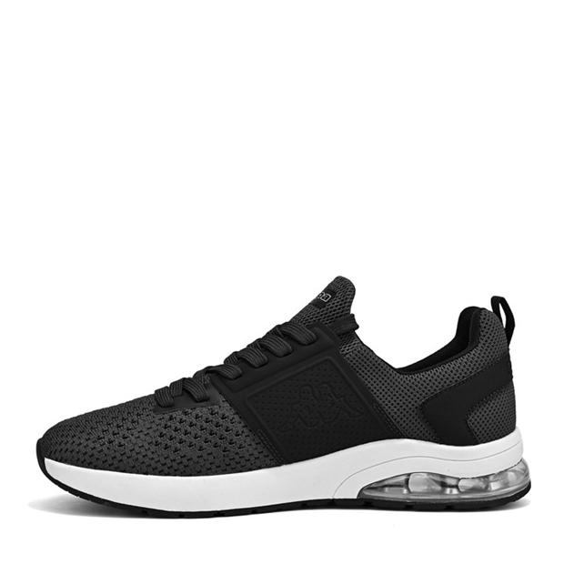 Grey/White - Kappa - Affi Mens Air Bubble Knitted Trainers