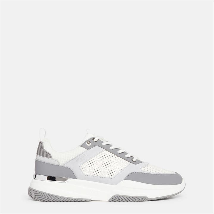 Mallet Men's White Radnor Trainers in Size 9, Sports Direct