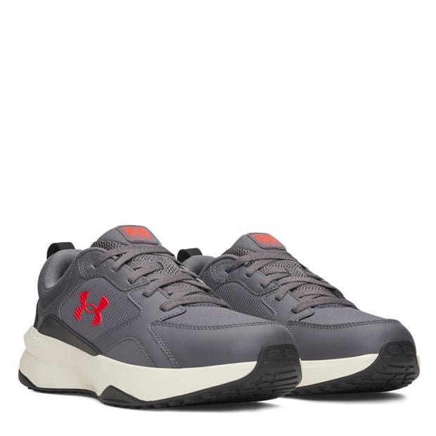 Castlerock/Red - Under Armour - Charged Edge Training Shoes Mens