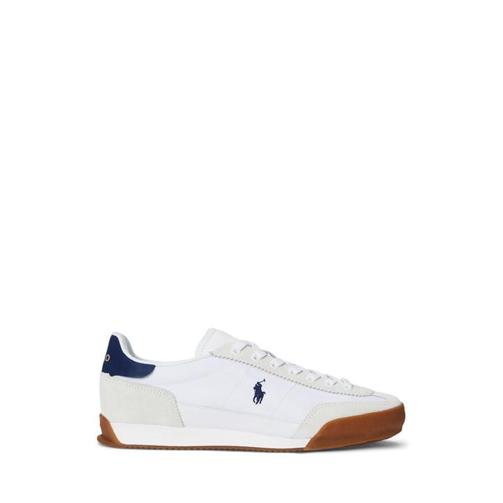 Polo Ralph Lauren Men's White Hester Low-Top Trainers in Size 7, Sports Direct