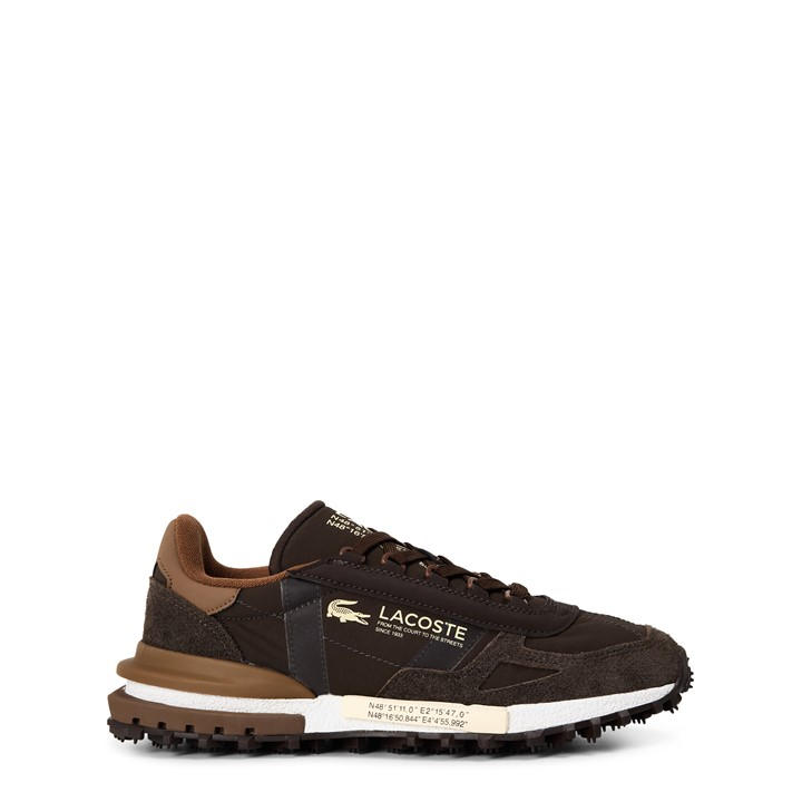 Lacoste Men's Brown Elite Active Trainers in Size 11, Sports Direct