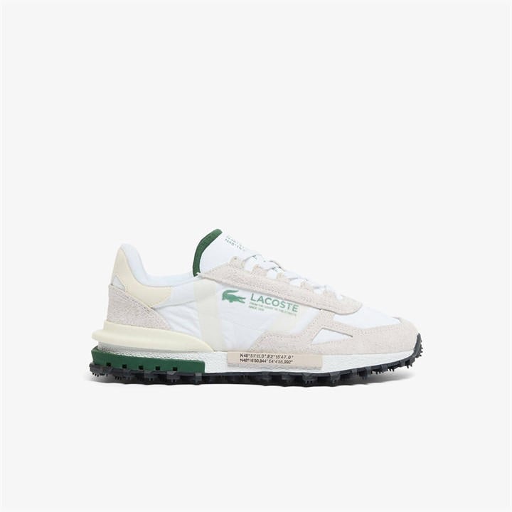 Lacoste Men's White Elite Active Trainers in Size 8, Sports Direct