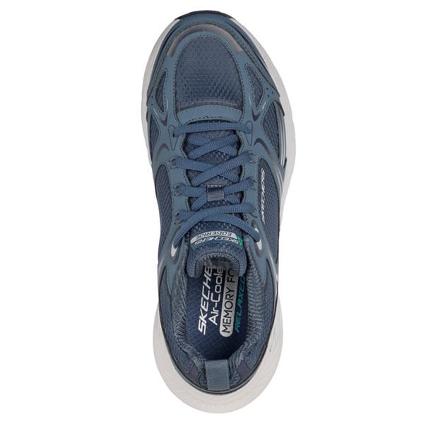 Slate/Mesh - Skechers - Men's Edgeride Exodis Casual Low-Top Trainers