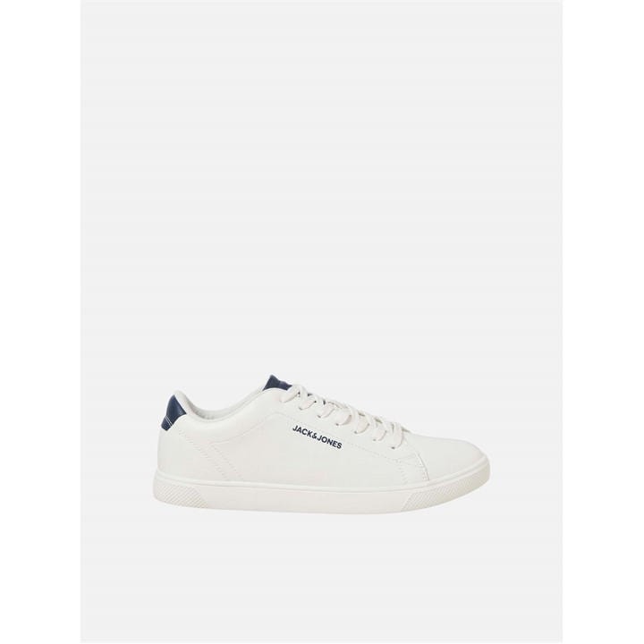 Jack And Jones Men's White Bosley Pu Casual Low-Top Trainers in Size 8, Sports Direct