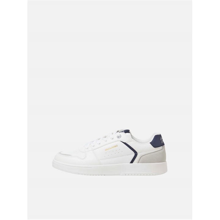 Jack And Jones Men's White Ealing Pu Sneaker in Size 8, Sports Direct