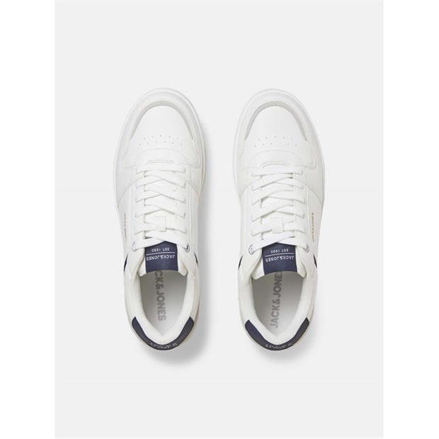 White - Jack and Jones - Ealing PU Sneaker Mens