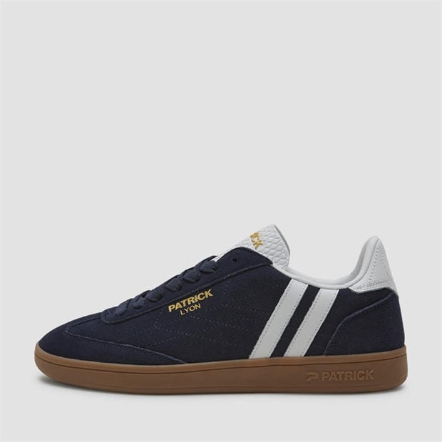 Navy/White/Gum - Patrick - Men's Lyon Cupsole Low-Top Trainers