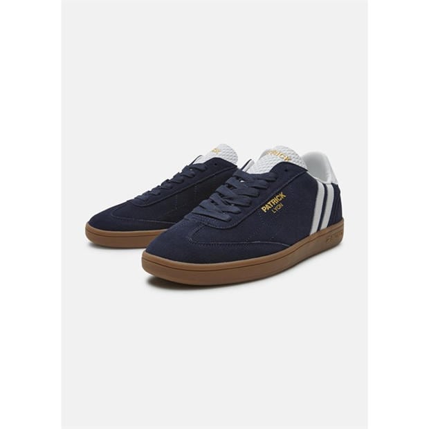 Navy/White/Gum - Patrick - Men's Lyon Cupsole Low-Top Trainers