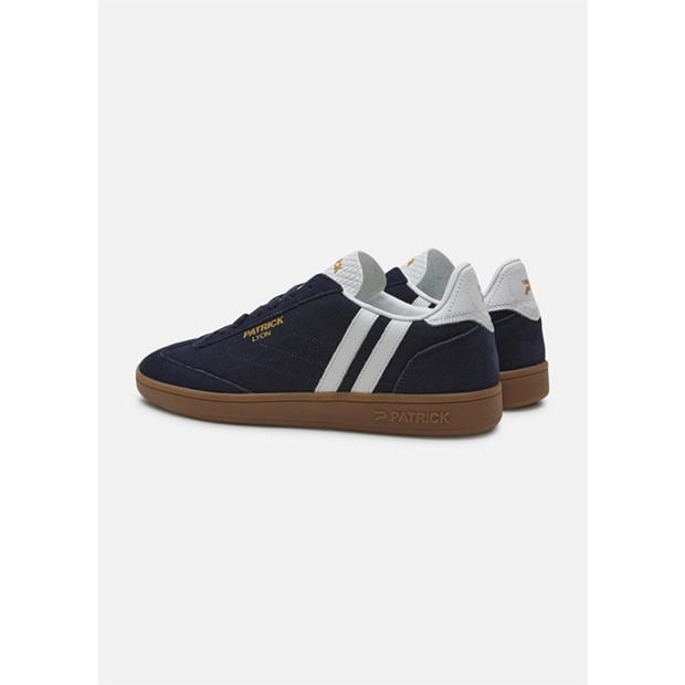 Navy/White/Gum - Patrick - Men's Lyon Cupsole Low-Top Trainers