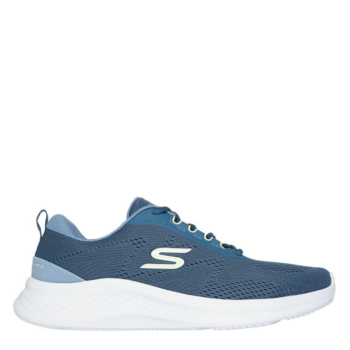 Skechers Men's Blue Engineered Mesh Lace Up Low-Top Trainers in Size 7, Sports Direct