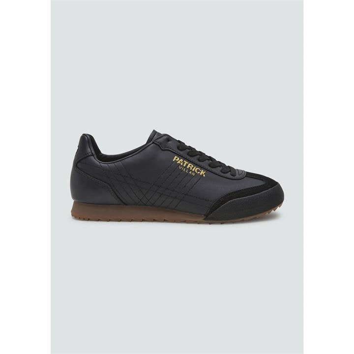 Patrick Men's Black Villan Low-Top Trainers in Size 9, Sports Direct