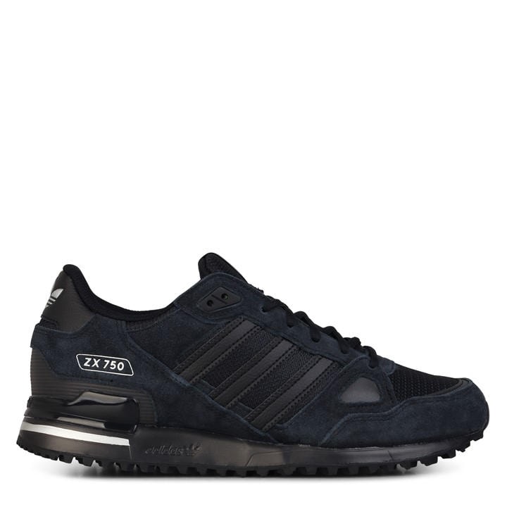Adidas Originals Men's Black Adidas Zx 750 Shoes in Size 4, Sports Direct