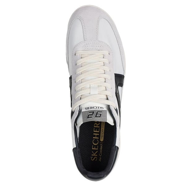 White/Black - Skechers - Men's Casual Low-Top Trainers