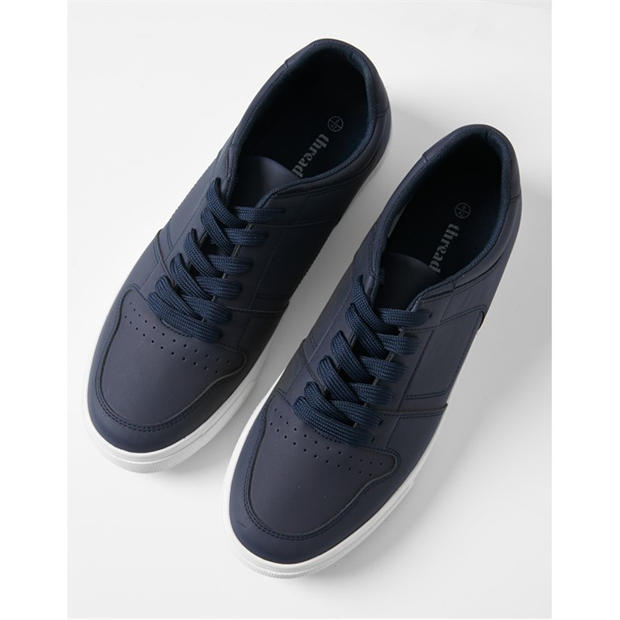 Морска синьо - Threadbare - Men's Austin Casual Low-Top Trainers