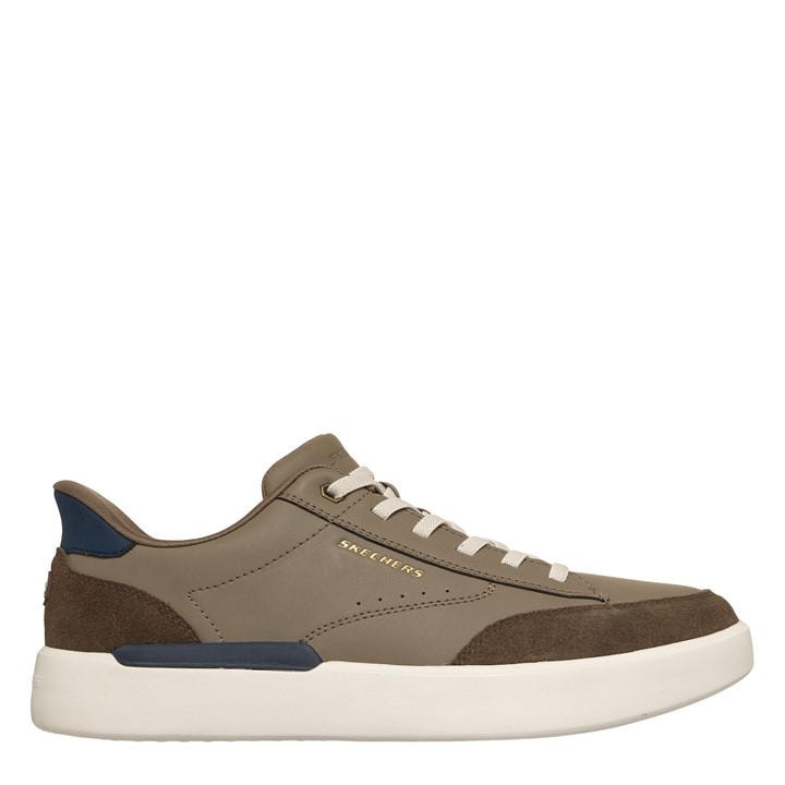 Skechers Men's Brown Casual Low-Top Trainers in Size 8, Sports Direct
