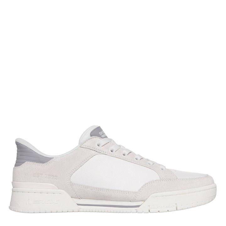 Skechers Men's White Casual Low-Top Trainers in Size 10, Sports Direct