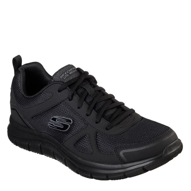 Black - Skechers - Lace Up Jogger W Memory Foam Low-Top Trainers Mens